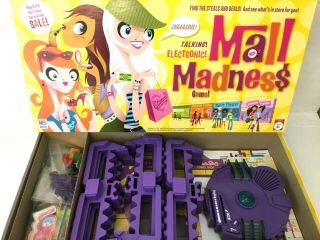 Mall Madness 2005 Electronic Board Game Milton Bradley - Complete &