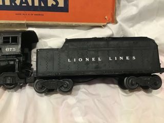 Lionel Postwar 675 Locomotive With 2466wx Whistling Tender black box instruction 3