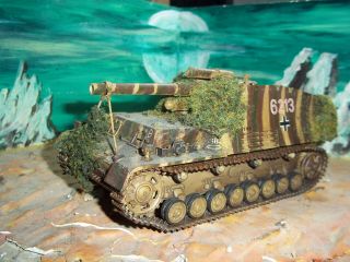 German Self Propelled Artillery Tank 1/35 Hummel Built Painted