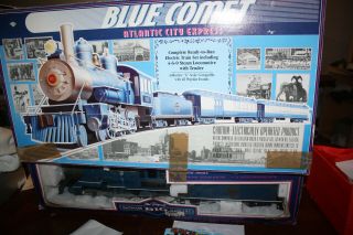 Bachmann Big Haulers G Scale Blue Comet Atlantic City Express Train Set 90028