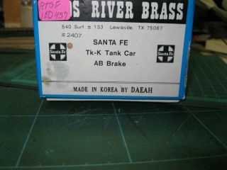 Pecos River Brass 2407 Santa Fe Atsf 100457tk - K Tank Car Ab Brake