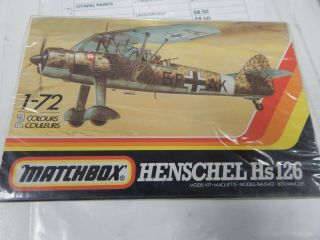 Matchbox 1/72 Scale 2 Colour Kit Henchel Hs126