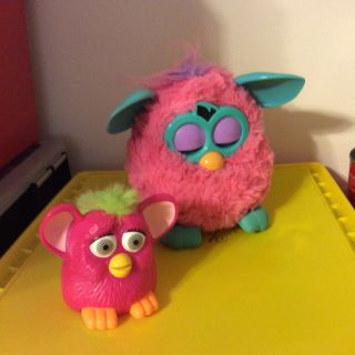 Pink And Blue Talking Animated Furby In Euc Comes With A Mini,  Mcdonalds Furby