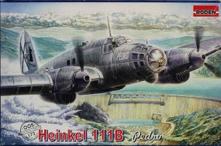 Roden 1:72 Heinkel He - 111 He111 B Pedro Plastic Aircraft Model Kit 005u