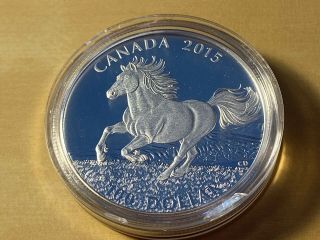 2015 Canada $100 Silver Horse Coin 1 Oz Silver