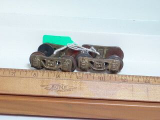 O Scale Gauge Solid Brass Trucks For Freight Cars Or Loco Tender