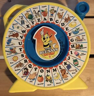 Mattel See N Say 1995 The Bee Says Alphabet Yellow And Blue