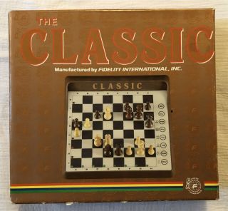 The Classic 1985 Electronic Chess Game Fidelity International Model Cc8