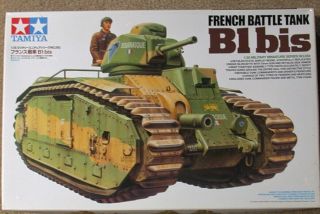 Tamiya 1:35 B1 Bis French Battle Tank All Parts In Factory Bags