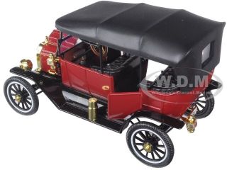 Opened 1915 FORD MODEL T SOFT TOP RED 1/18 DIECAST BY MOTORCITY CLASSICS 88133 2