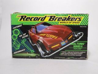 Record Breakers World Speed Dual Turbo Series Ii Fastlane Complete 1989 Hasbro