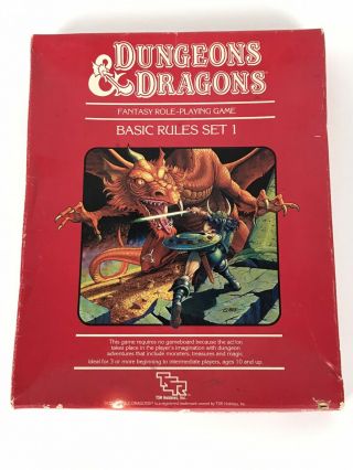 Dungeons And Dragons Basic Rules Set 1,  1983 Edition With 5 Dice 2