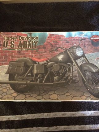 Harley Davidson 1980 Flh Us Army Military 1/12 Open But Complete