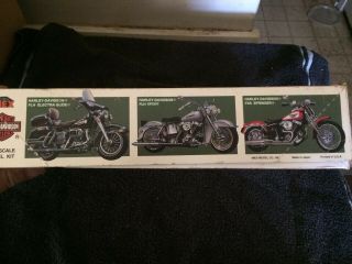 HARLEY DAVIDSON 1980 FLH US ARMY MILITARY 1/12 OPEN BUT COMPLETE 2