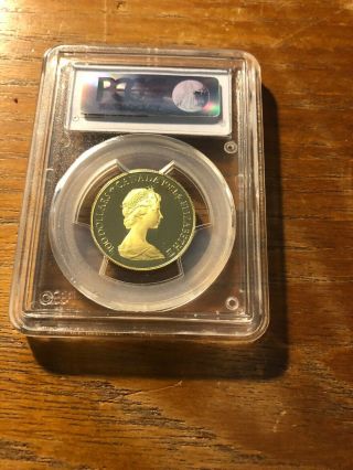 1981 Canada National Anthem $100 22k Gold Proof Commem Coin PCGS PR68D 3