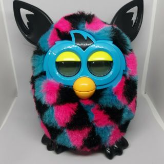 2012 Hasbro ' s Furby Boom Pink/Black/Blue Great Digital Eyes 2