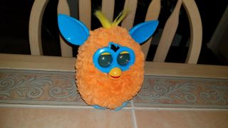 2012 Furby Orangutan Orange Blue Yellow Interactive Toy 6 " Figure