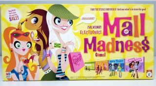 Mall Madness Electronic Milton Bradley Board Game 2004 3 Batteries