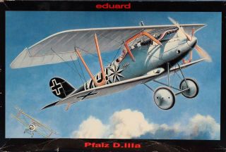 Eduard 1:48 Pfalz D.  Iiia Late Version Biplane Plastic Model Kit 8044u
