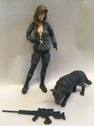 Mcfarlane Toys Metal Gear Solid Sniper Wolf 6” Figure 1999 Rare Mgs Konami