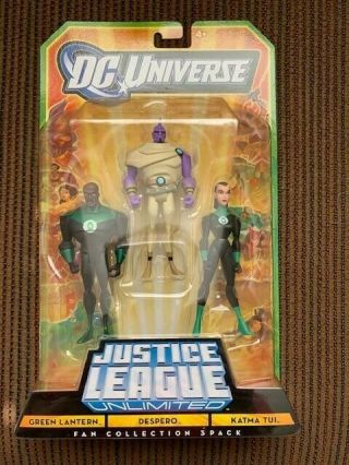 Dc Justice League Unlimited Green Lantern/despero/katma Tui Figure 3 Pack 2008