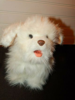 Hasbro Furreal Friends White Walking Barking Puppy Dog 9 " Plush Animal Toy