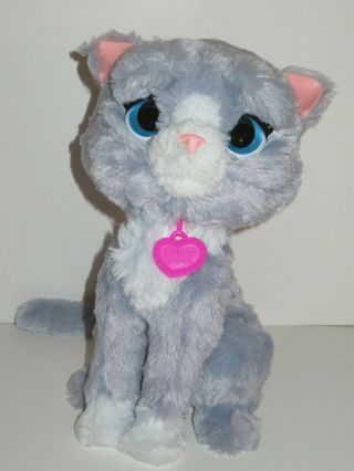 Furreal Friends Bootsie Grey Kitty Cat 12 " Interactive Toy Hasbro White Sounds