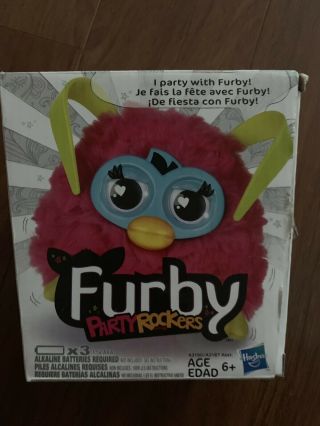 Furby Party Rockers - - Pink Furby With Light Up Eyes - - In