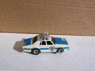 Afx Aurora Chevy Caprice Police Cop Hy - 71 With Flashing Lights Ho Slot Car Nos