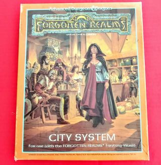 Tsr Ad&d Forgotten Realms - City System Box Set 1040 Complete 1988 Dungeons