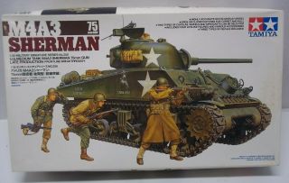 Kit - 1/35 Us Sherman M4a3 Medium Tank 75mm Gun Late Production By Tamiya 250
