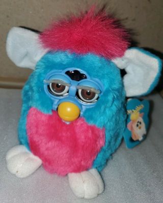 Furby Babies Teal And Pink 1999 Tiger 70 - 940 As - Is W/ All Tags