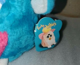 Furby Babies Teal and Pink 1999 Tiger 70 - 940 AS - IS W/ All tags 2