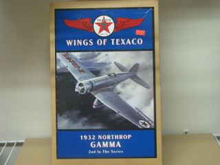 Ertl Die Cast Metal Airplane Coin Bank Wings Of Texaco 2 In Series 1932 Gamma