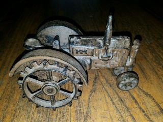 Vintage Cast Iron Minneapolis Moline Tractor Farm Toy Heavy Mm