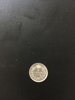 Canada Canadian Silver 5 Cents Nickel Queen Victoria 1893 Flawless Gem Bu