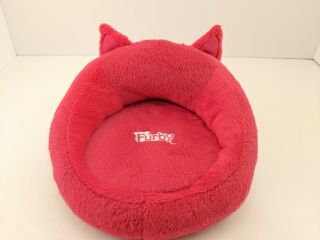 Hasbro FURBY Hot Pink Plush Bed Sleepy Time Cushion Bean Bag Chair Nest 2012 2