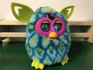 Tiger Electronics Furby 2012 Boom Peacock Blue Green Pink A4333/a4343