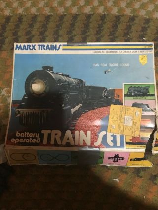 Vintage Marx Battery Operated Train Set Complete