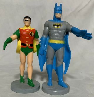 Vintage 1988 Dc Presents Batman & Robin Pvc Figure Toy Collectible Hero