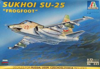 Italeri Zvezda 1:72 Sukhoi Su - 25 Frogfoot Plastic Aircraft Model Kit 089u