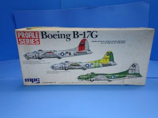 Mpc Boeing B - 17g 1/72 1973 Profile Series Release