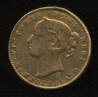 1885 Newfoundland $2 Gold Coin - 2