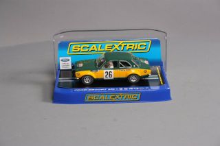 Scalextric C3635 1:32 Scale 1970 Ford Escort Mk1 Monte Carlo Rally 26 Slot Car