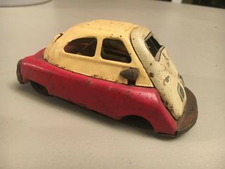 1) Vintage Isetta Tin Toy Car Friction Parts Only