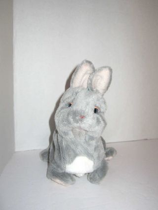 Hasbro 2009 Furreal Friends Pets Newborn Gray Bunny Rabbit