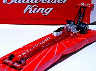 Kenny Bernstein Budweiser King Forever Red A Run To Remember Dragster 1/64 Scale 2