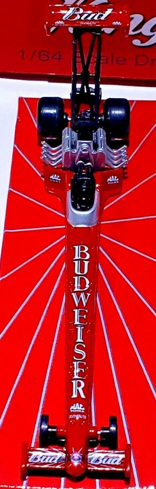 Kenny Bernstein Budweiser King Forever Red A Run To Remember Dragster 1/64 Scale 3