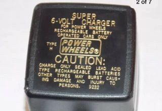 Power Wheels 6 Volt Charger Bc - 120 - 61200 040087 From Barbie Corvette