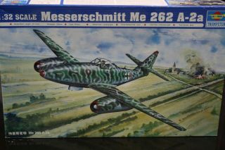 1/32 Trumpeter Me 262 A - 2a German Wwii Jet Fighter Detail Model